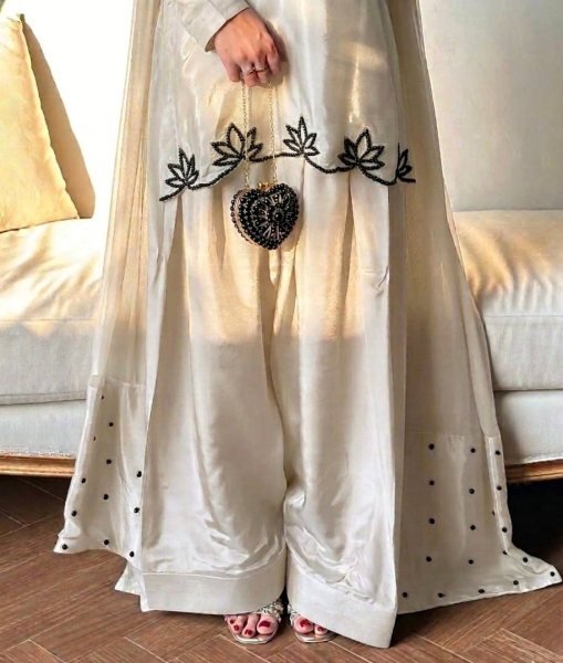 Premium White Embroidered Farshi Suit for Wedding and Festive Wear Ready To Wear Collection