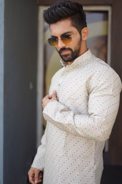 Presenting new heavy j card silk with amboj work traditional kurta Pant Kurta Pajama Wholesale