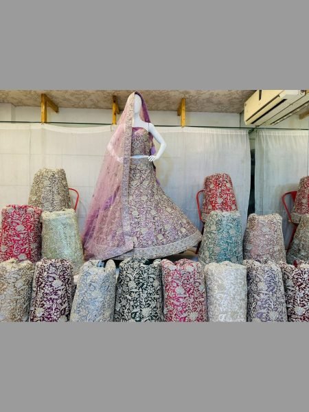  pretty pastel color  diamond  with miror work traditional wedding lehenga collection Bridal Lehenga Choli