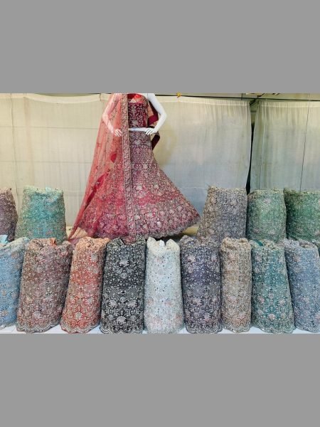  pretty pastel color  diamond  with miror work traditional wedding lehenga collection Bridal Lehenga Choli