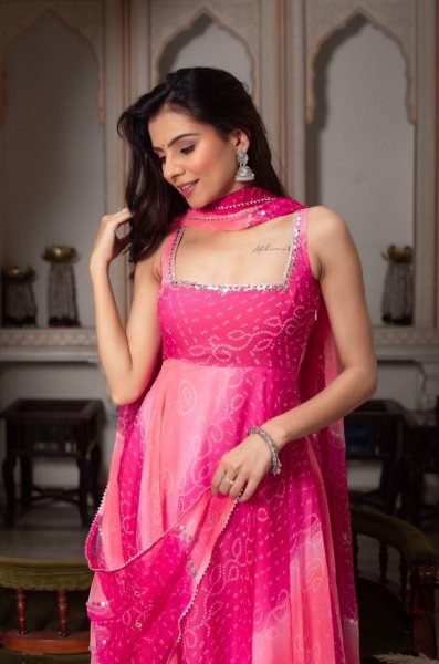 Printed Anarkali Kurta Palazzo Dupatta Set for Women Anarkali Kurtis 