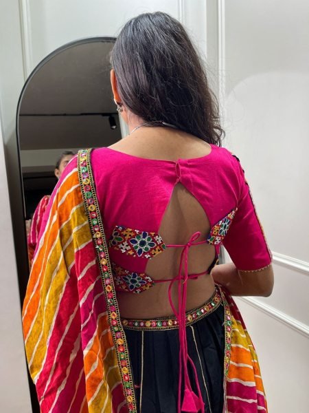 Printed Navrati Cotton  Lehenga Choli Navratri Lehnega Choli