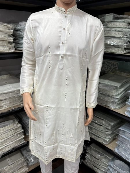 Puja Perfect Timeless White Kurta with Minimal Traditional Touch Kurta Pajama Wholesale