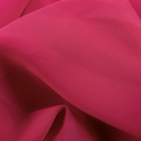 Punch Pink Plain Moss Georgette Fabric Plain fabric