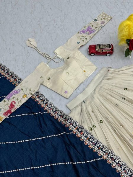 Bridal and Wedding Special Designer Tissue Silk Lehenga Choli with Heavy Embroidery and Sequins Work Designer Lehenga Choli