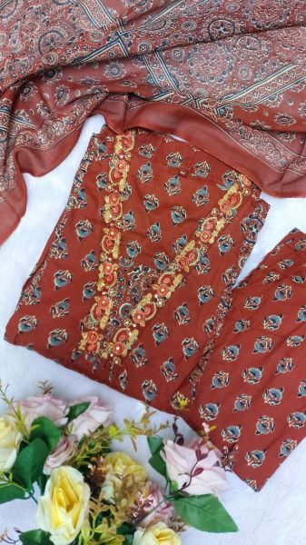 Pure Cotton Anarkali Kurti Palazzo Set with Dupatta for daily wear Cotton Kurtis Wholesale
