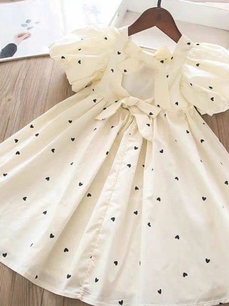 Pure Cotton Off White Frock  