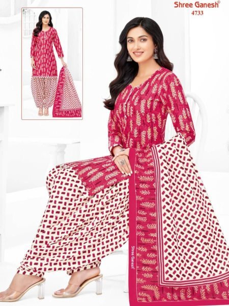 Pure Cotton Punjabi Suit with Patiala Bottom and Dupatta Daily Wear Dress Material 