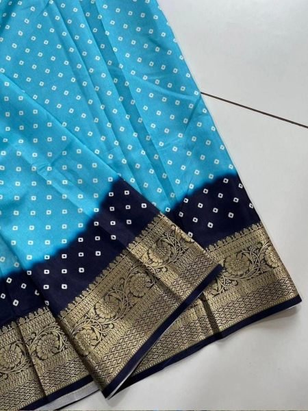 Pure Dola Silk Saree With Viscose Border  