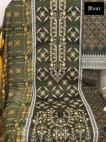 Pure Lawn Printed Embroidered Work Salwar Suits  Wholesale Printed Salwar Kameez 