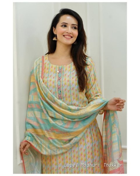 Pure Muslin Cotton Lining  Kurti Pant Set  3 Piece Kurti Set