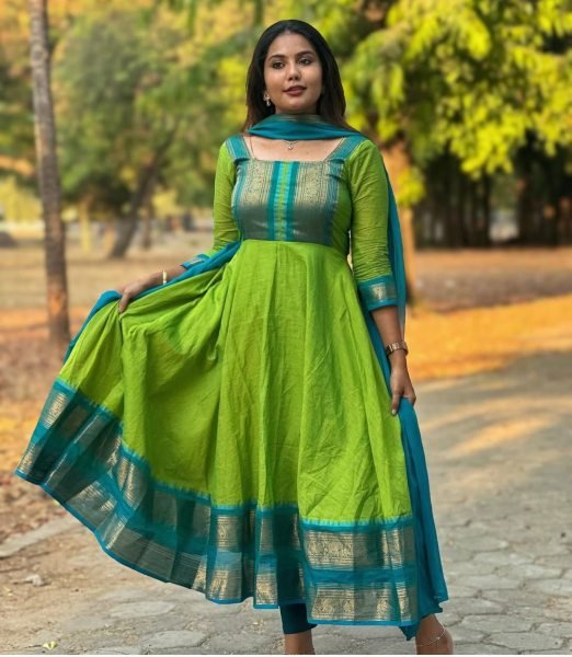 Pure Regal Silk Dress   Chanderi Dupatta   Intricate Zari Border Design Kurti With Dupatta Wholesale