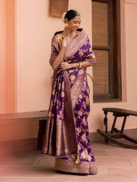 Pure Soft Khadi dola Silk Saree With Rich Zari Wooven Pallu  