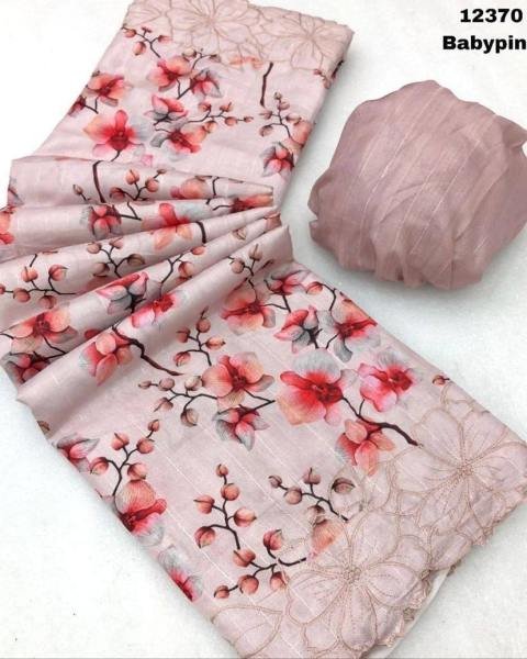 Pure Tussar Silk Saree with Cutwork Border & Floral Pattern 2025 Designer Wedding Sarees Wholesale