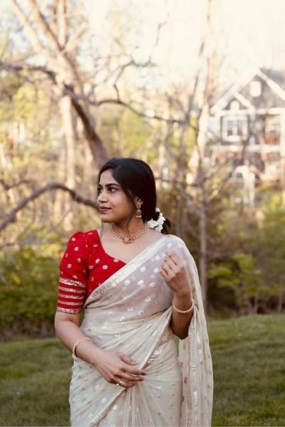 White Colour Wedding Wear Pure Viscose Georgette Saree Georgette Sarees Wholesale