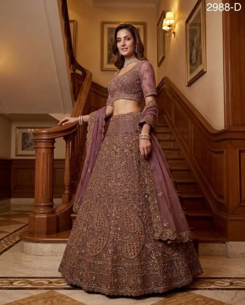 Purple Boutique Luxury Bridal Lehenga for Elite Wedding Collection Bridal Lehenga Choli