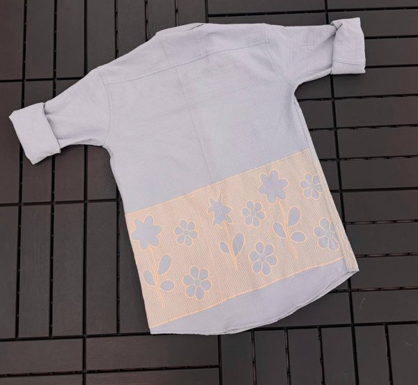 Purple Floral Printed And Embroidered Soft Cotton Designer Casual Shirt  Mens Shirt