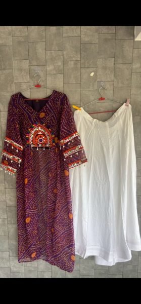 Purple Heavy Rayon Lehenga with Full Ghera and Fox Georgette Printed Kurti For Reseller  Navratri Lehnega Choli