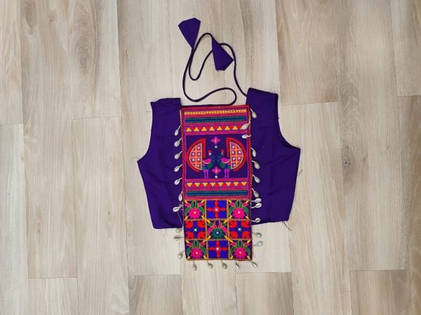 Purple Roman Silk Lehenga Choli with Heavy Flair Perfect for Garba Nights Navratri Lehnega Choli