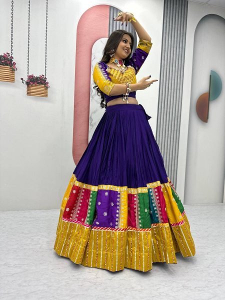 RaasRang Navratri Edit Pure Cotton Lehenga with Embroidered Flair & Luxe Dupatta Navratri Lehnega Choli