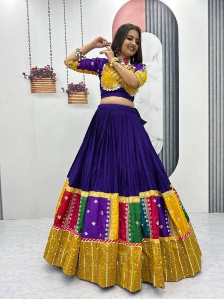 RaasRang Navratri Edit Pure Cotton Lehenga with Embroidered Flair & Luxe Dupatta Navratri Lehnega Choli