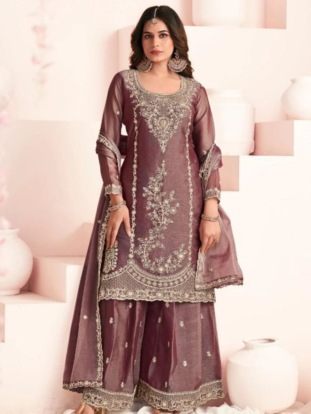 Radha Haseena Moss Silk Embroidered Designer Salwar Kameez for Ethnic Wear Salwar Kameez