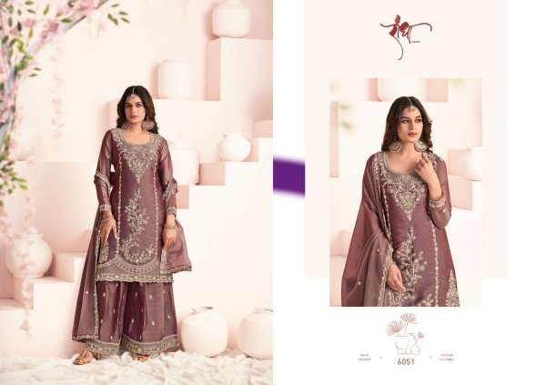 Radha Haseena Moss Silk Embroidered Designer Salwar Kameez for Ethnic Wear Designer Plazzo Salwar Suits Wholesale