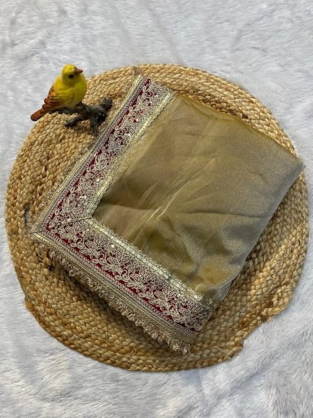 Radiant Green Designer Mocha Silk Saree with Mono Diamond Silk Unstitched Blouse Silk Sarees Wholesale