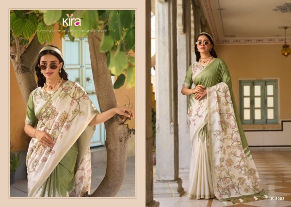 Radiant Pista Pure Tussar Silk Saree with Designer Pallu at Manufacturer Rate Printed Cotton Sarees Wholesale