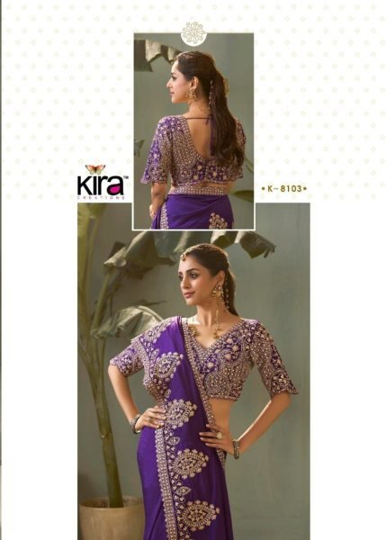 Radiant Royal Purple Wedding Special Embroidered Silk Saree with Designer Blouse Silk Sarees Wholesale