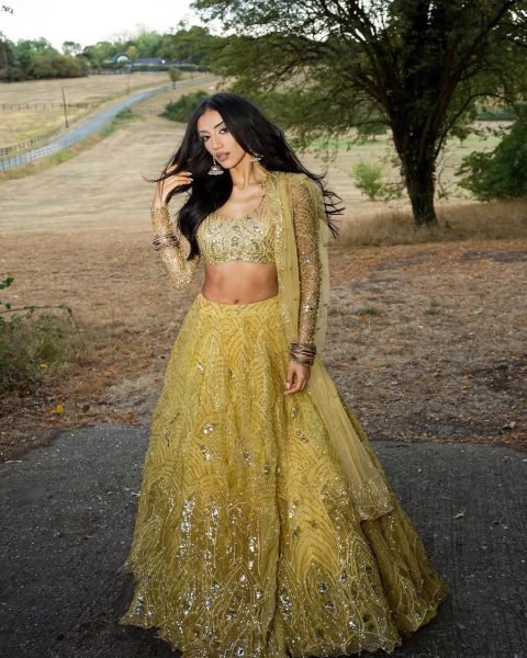 Radiant Yellow Soft Net Lehenga with Heavy Sequin Embroidery and Can Can For Party Designer Lehenga Choli