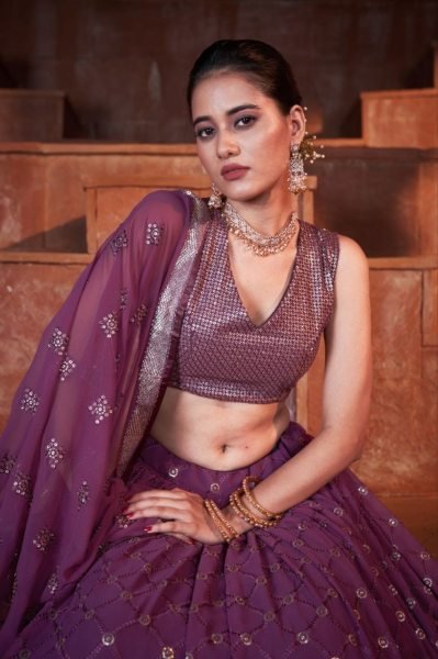 Rajwadi Georgette Sequence With Embroidery Work Lehenga Choli Designer Lehenga Choli