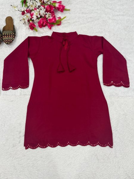 Rani Pink Designer Roman Silk Farshi Salwar Suit with Sequin Work for Festival CO ORD Sets