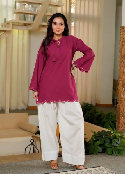 Rani Pink Designer Roman Silk Farshi Salwar Suit with Sequin Work for Festival CO ORD Sets