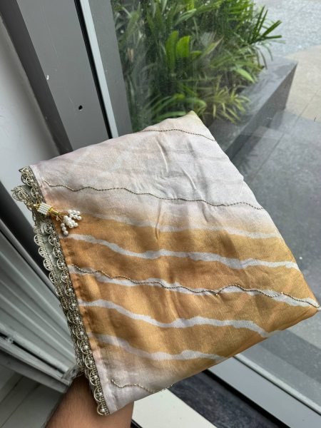 Rare Yellow Green Designer Space Silk Digital Print Saree with Lace Border at Manufacturer  Silk Sarees Wholesale