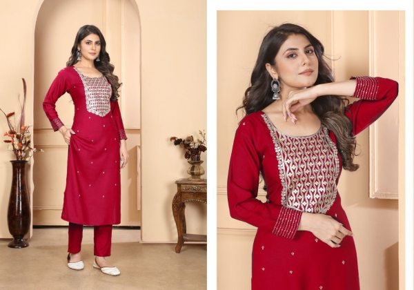 Rashmi Embroidery Kurti Bottom With Dupatta Set Best Collection 3 Piece Kurti Set