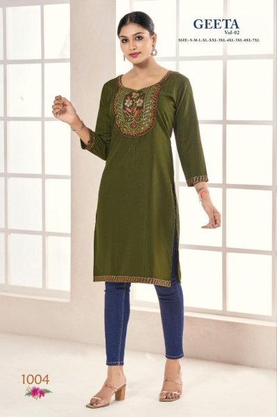  RASIAN SILK WITH JACQUARD EMBROIDERY WITH SEQUENCE KURTI  Straight Cut Long Kurtis