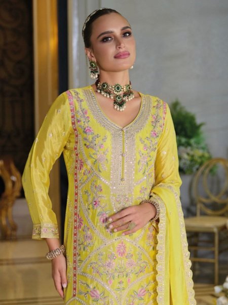 Ready Made Eba Lifestyle Sitaaray Designer Straight Palazzo Suit Catalog Dealers Salwar Kameez
