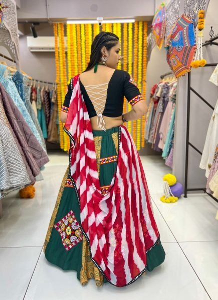 Ready to Wear Gamthi Lehenga with Matching Kurta Festive Combo for Garba Nights Navratri Lehnega Choli