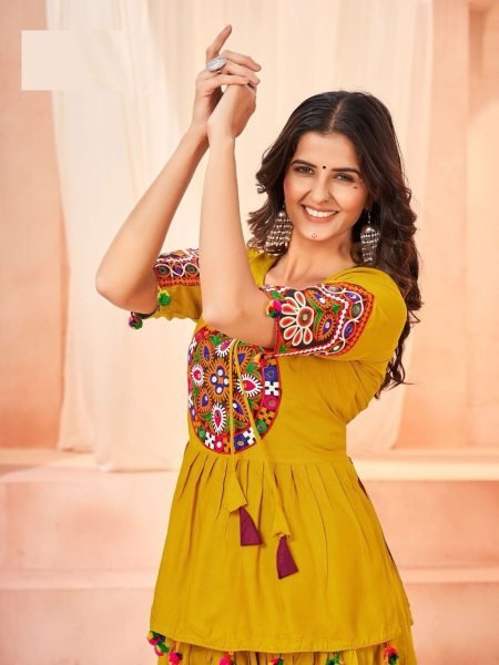 Ready To Wear Gamthi Work Skirt Top  Ready To Wear Collection