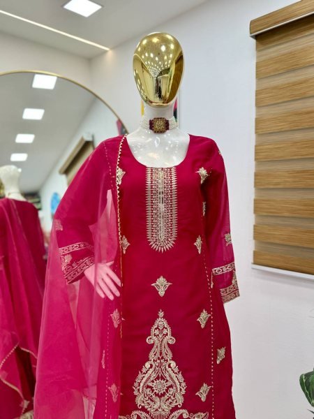 Ready to Wear Kurti Plazo Set in Diamond Georgette with Heavy Embroidery Sharara Suit Collection for Resellers Sharara Set