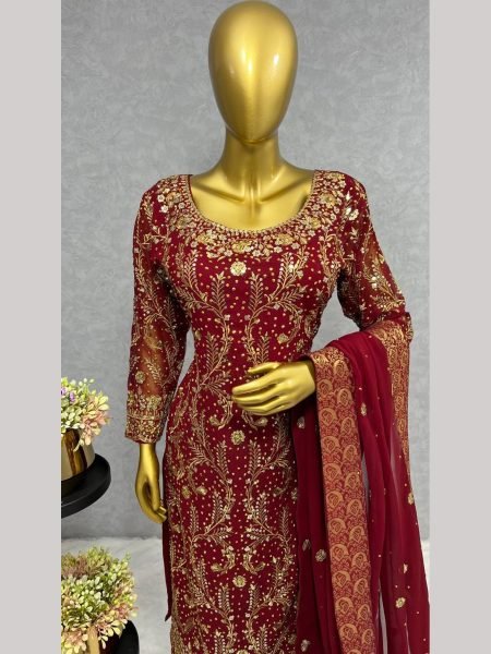 Ready To Wear Traditional Look Georgette Suits  Ready To Wear Collection