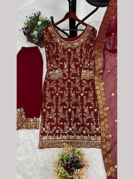 Ready To Wear Traditional Look Georgette Suits  Ready To Wear Collection