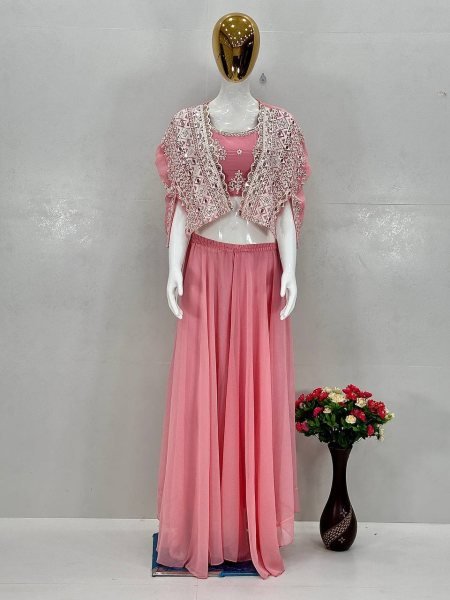 readymade ethnic koti suit set mirror work palazzo outfit online Ready To Wear Collection