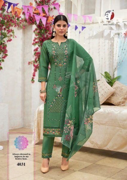 Readymade Pant Style 3Piece Suit Exporter Surat 3 Piece Kurti Set