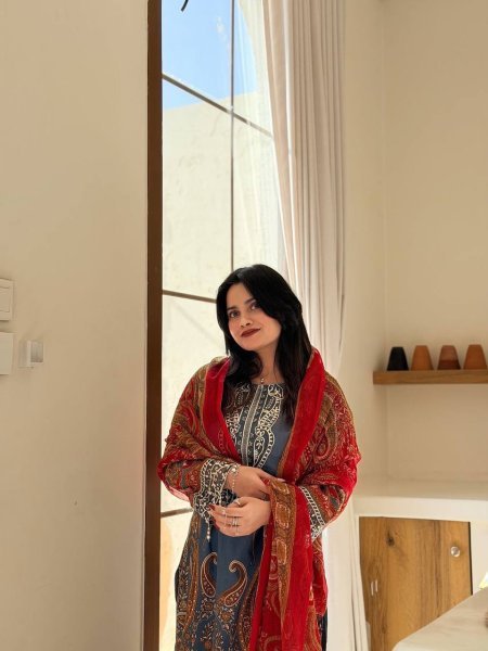 Recyclable Blue Silver Diamond Work Chinon Suit Set for Festive and Office Wear Printed Kurtis