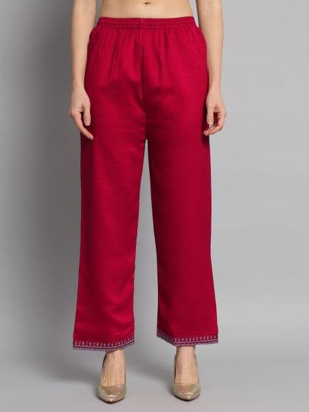 Red Vichitra Silk Embroidered A-Line Kurta Set with Chinon Dupatta For Woman Online  Anarkali Kurtis 