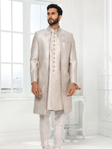 Refined Ivory Premium Quality Mens Ethnic Wear Set for Resellers and Export Mens Wear