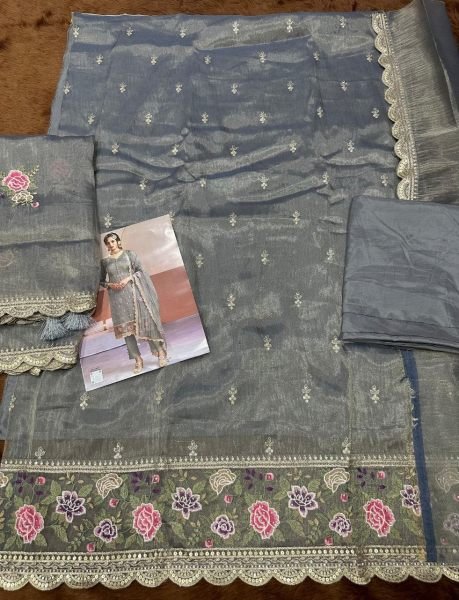 Refined Mauve Gold Silk Suit with Rich Embroidery Work And Dupatta Churidar Salwar Suits Wholesale