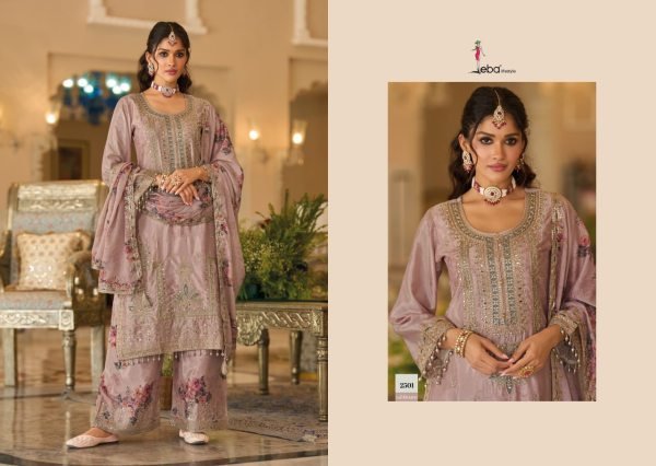 Refined Mauve Premium Heavy Chinon Kurti Palazzo Set with Designer Dupatta Designer Plazzo Salwar Suits Wholesale
